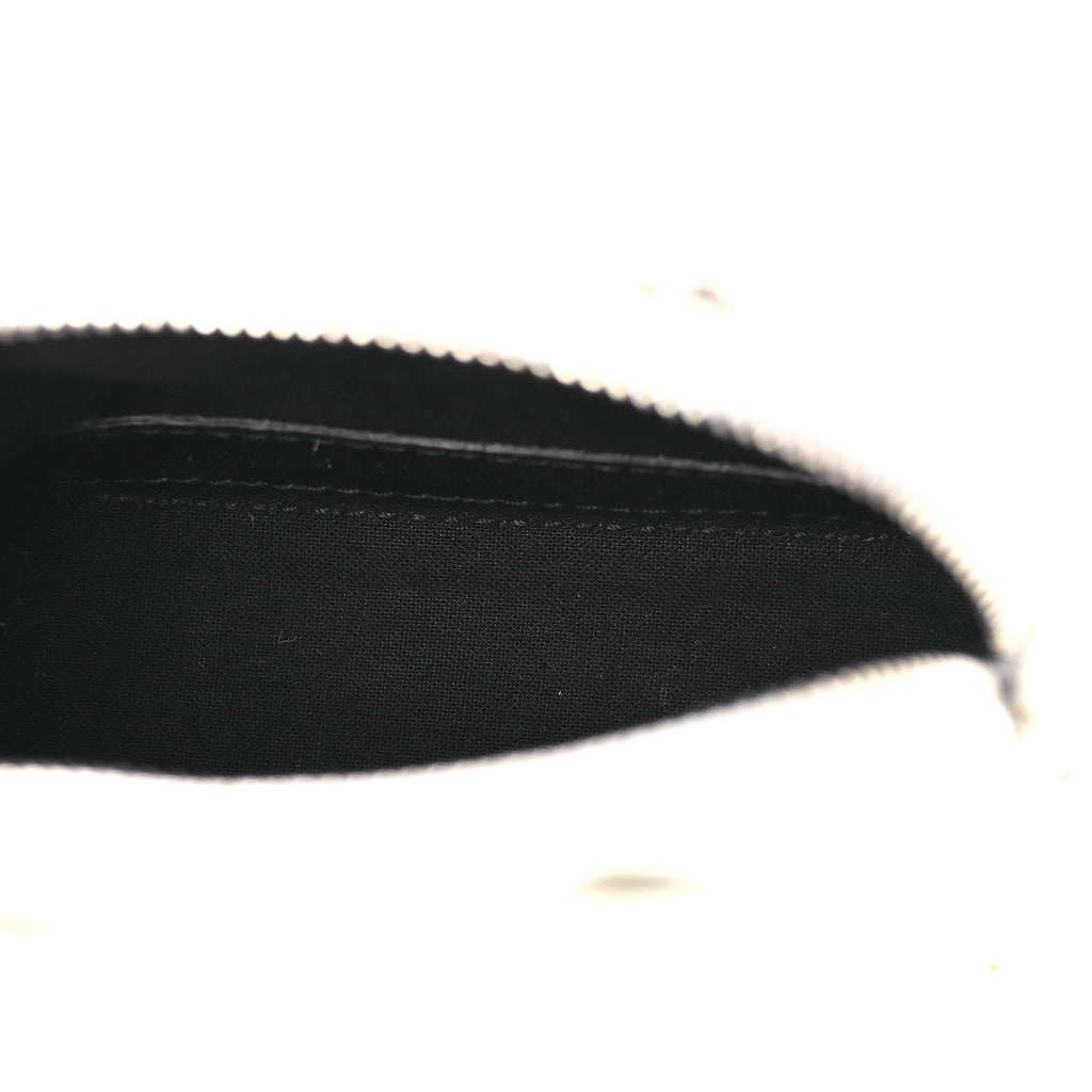 Calfskin Logo Crocodile Embossed Mini Ville Top Handle Bag White Black