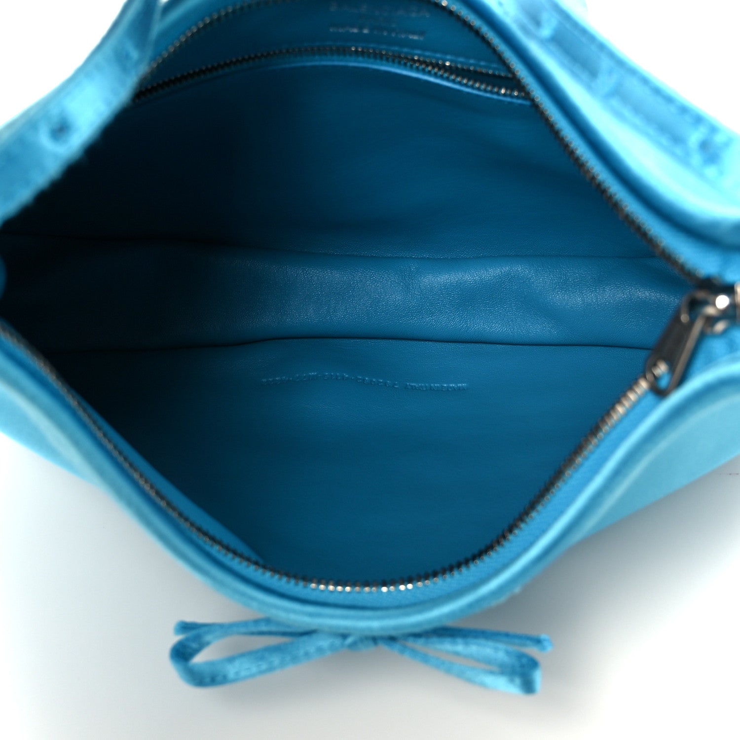 Satin Small Leopolda Shoulder Bag Blue