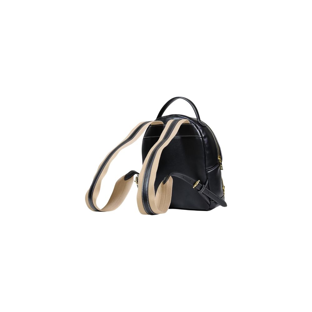 Black Polyurethane Backpack