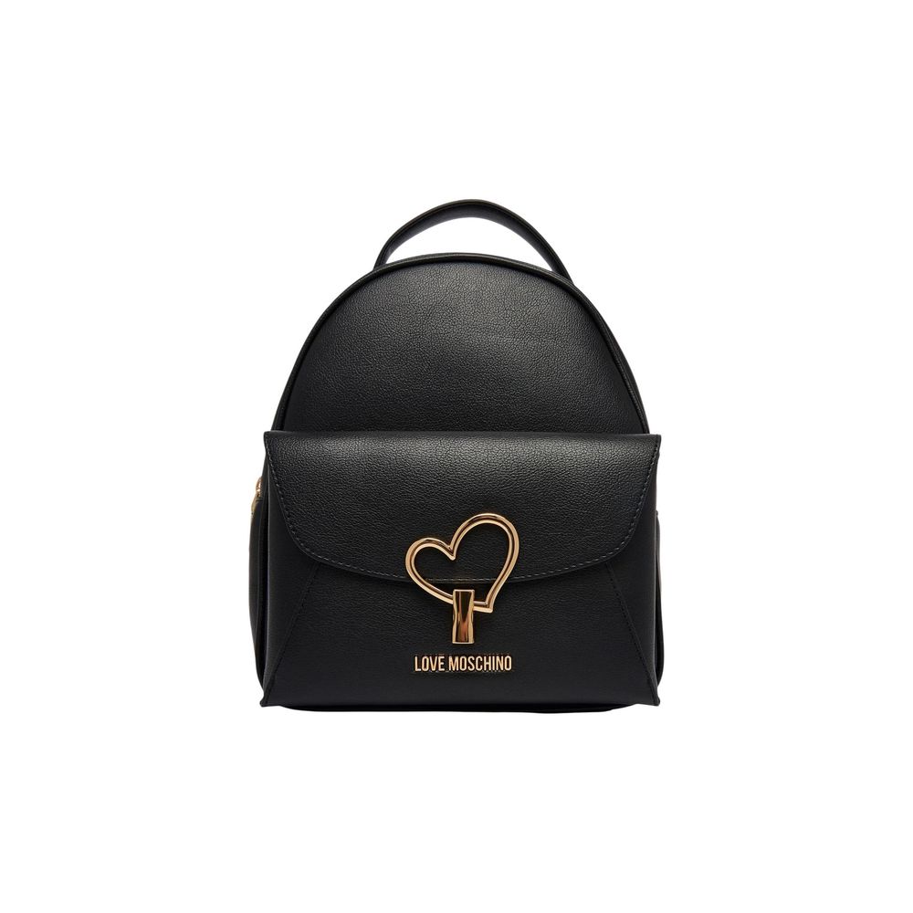 Polyurethane Heart Detail Backpack