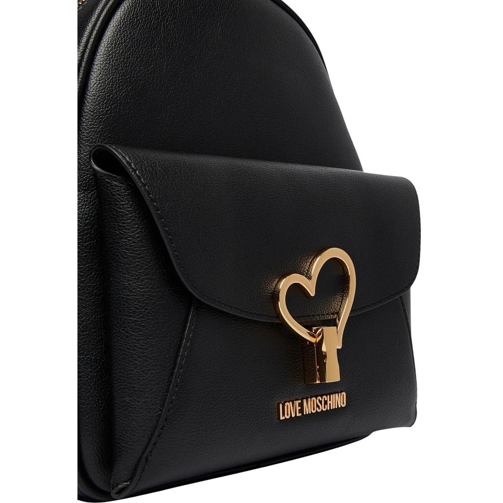 Polyurethane Heart Detail Backpack