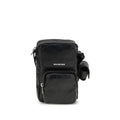 Black Arena Lambskin Superbusy Vertical Shoulder Bag