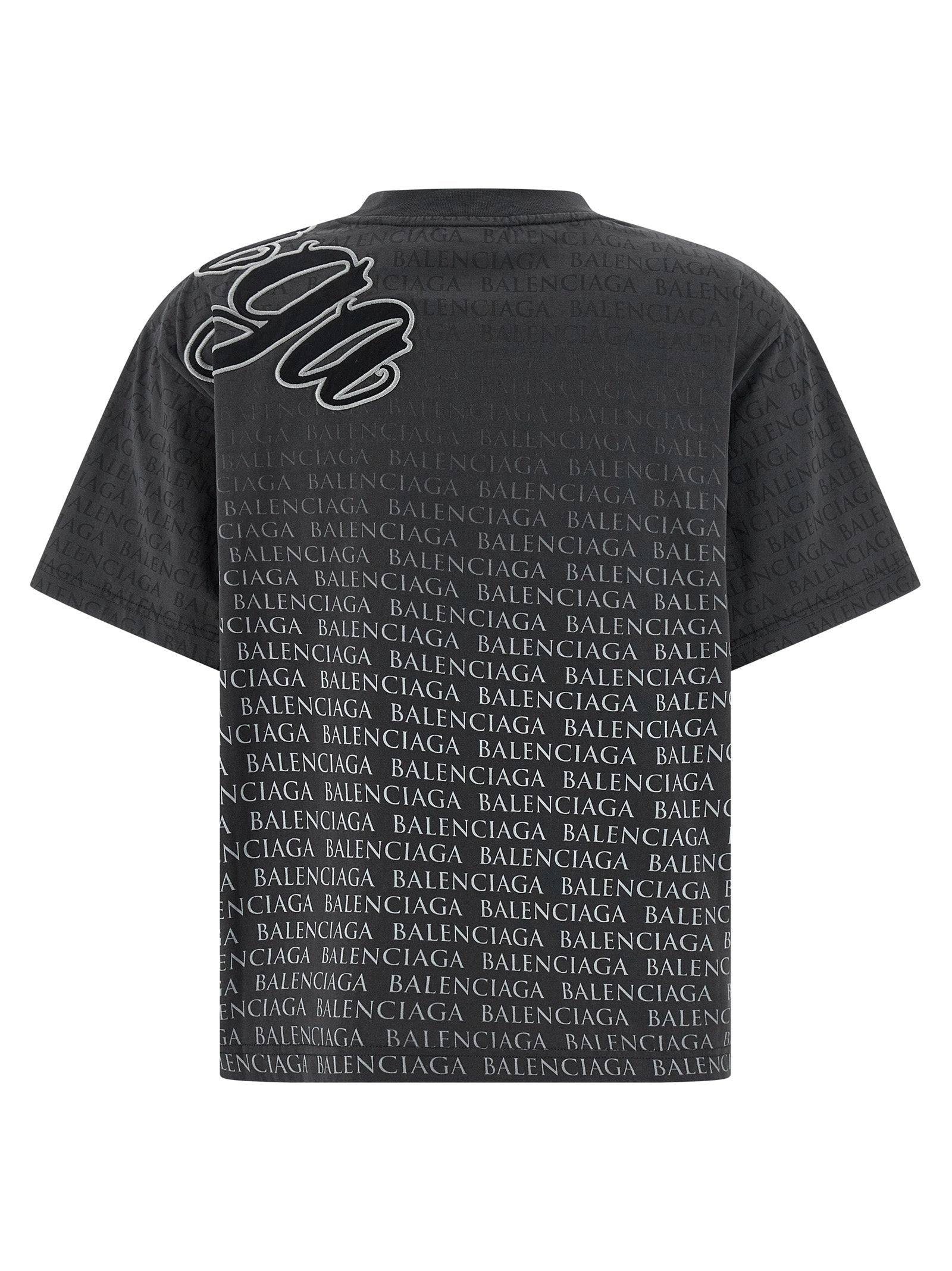 Balenciaga Black Cotton Women's T-Shirt