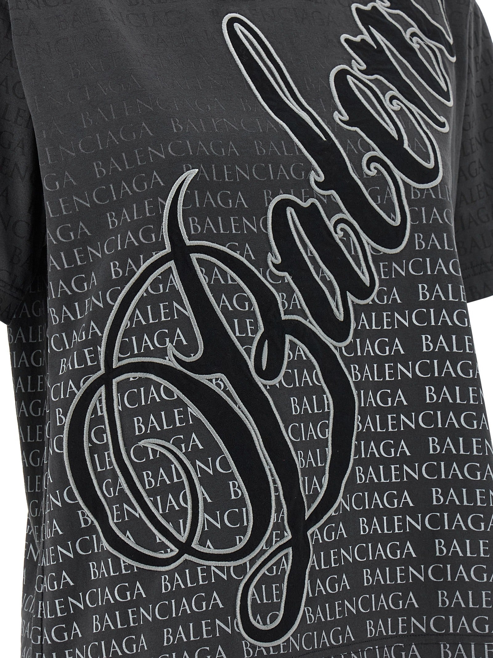 Balenciaga Black Cotton Women's T-Shirt