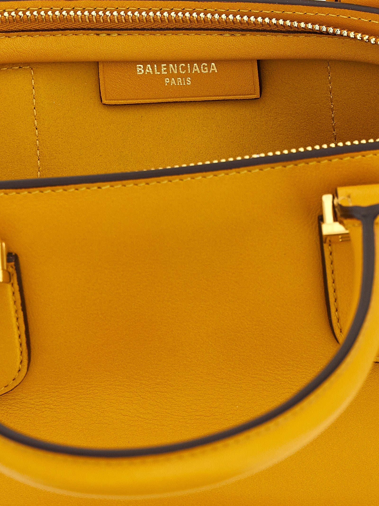 Mini Yellow Calfskin Satchel