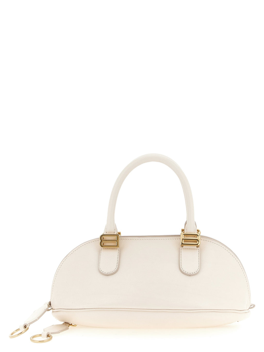 White Calfskin Mini Smooth Handbag