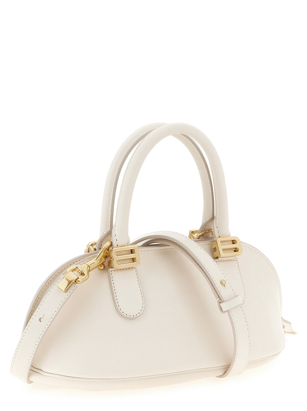 White Calfskin Mini Smooth Handbag