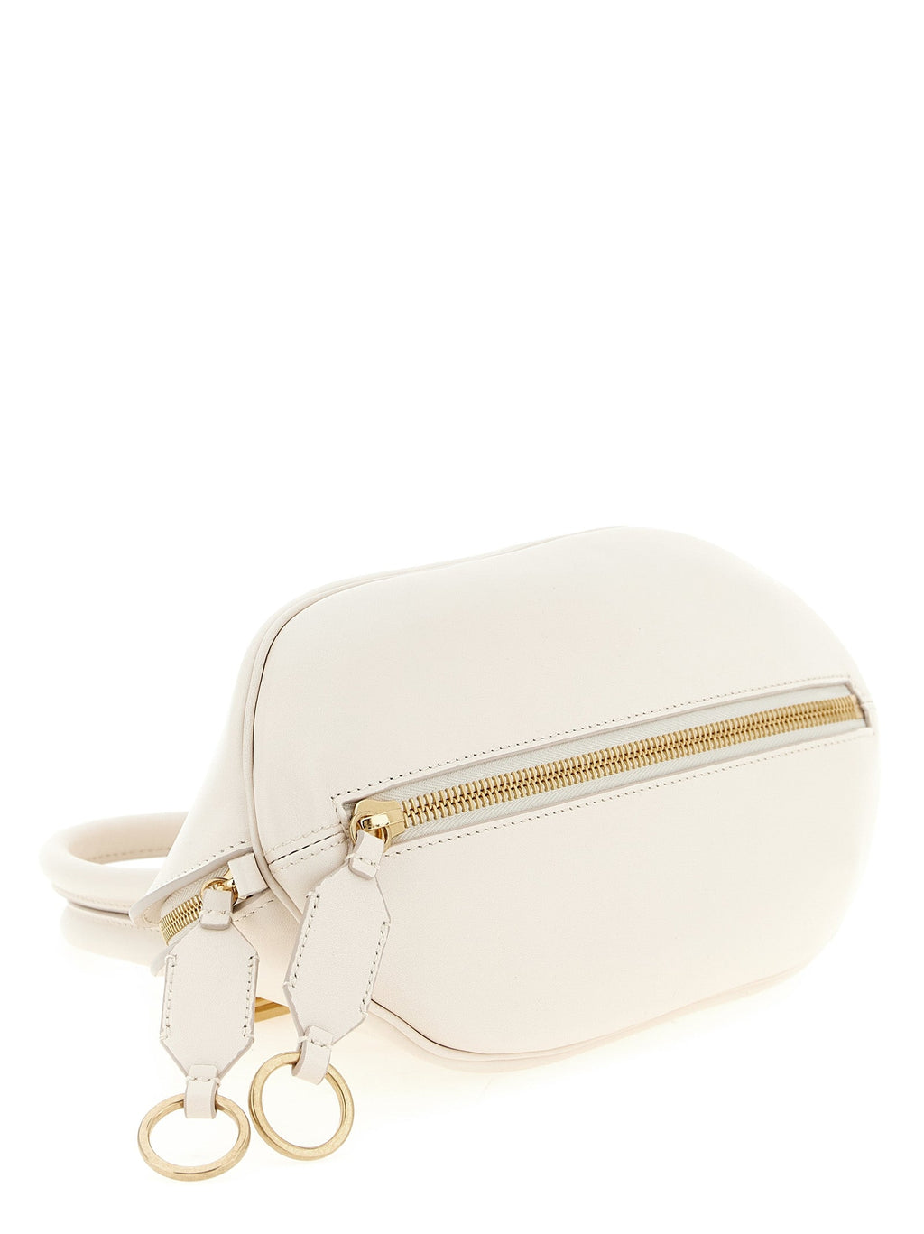 White Calfskin Mini Smooth Handbag