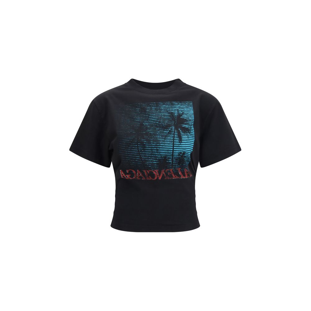 Balenciaga Black Cotton women T-Shirt