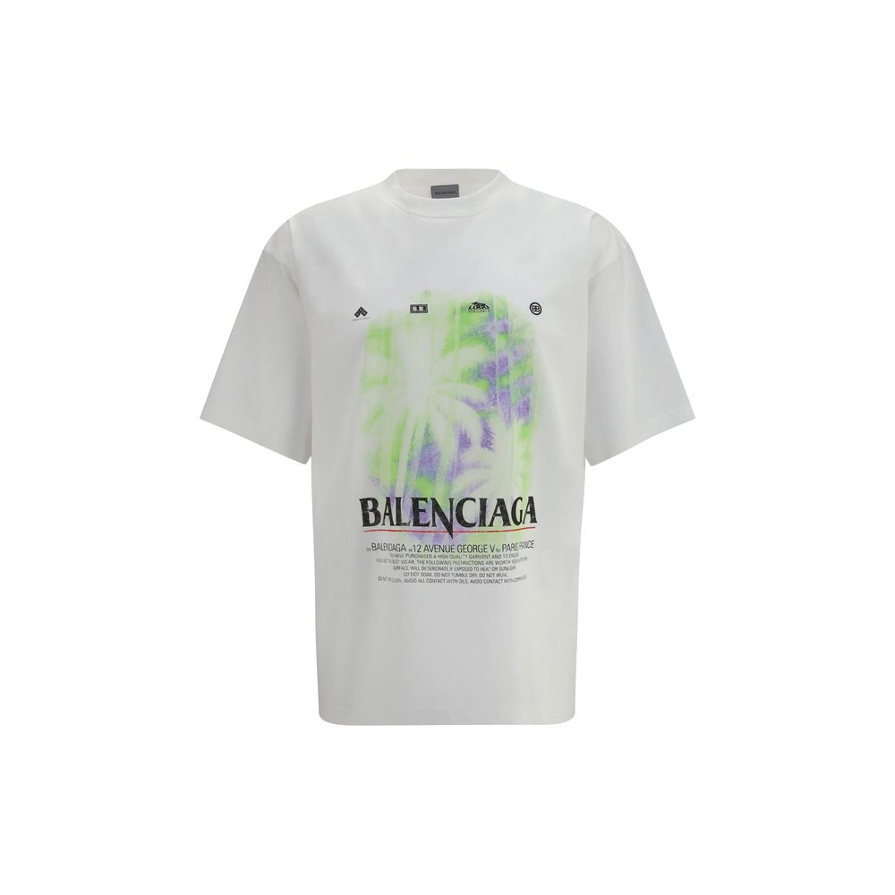 Balenciaga White Cotton women T-Shirt