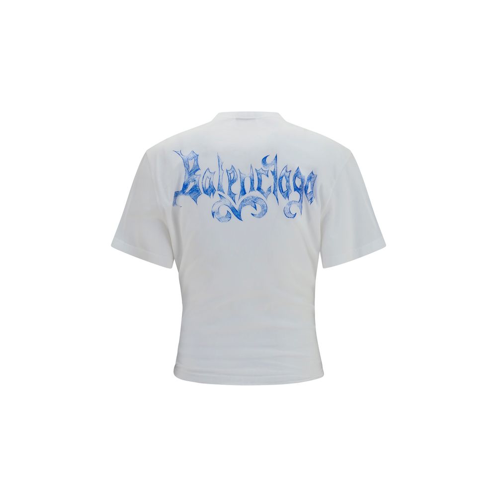 Balenciaga White Cotton women T-Shirt