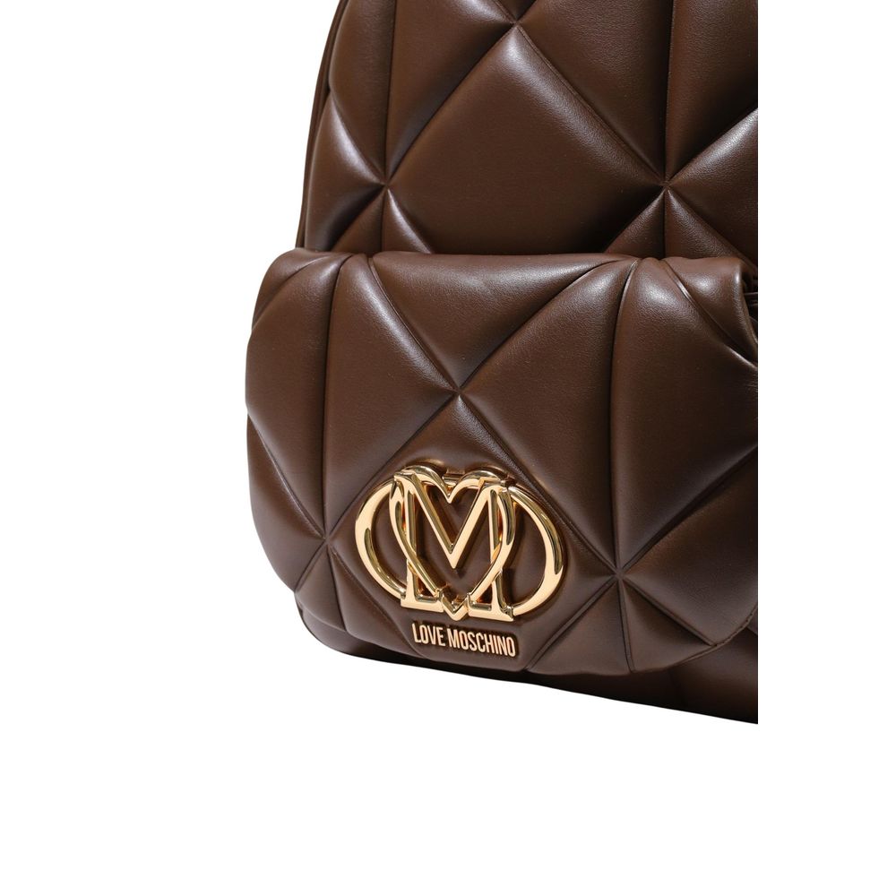 Quilted Polyurethane Backpack