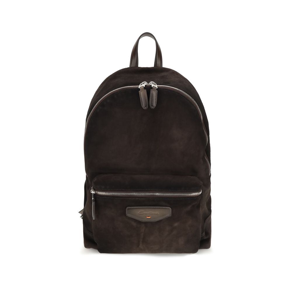 Suede Calf Leather Backpack
