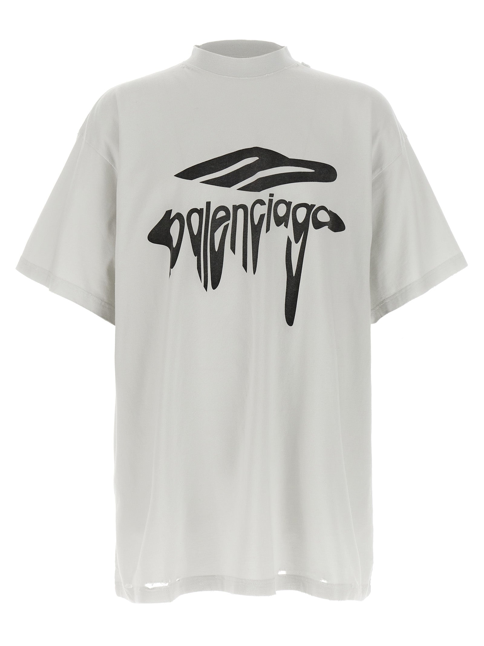 Balenciaga White Cotton Women's T-Shirt