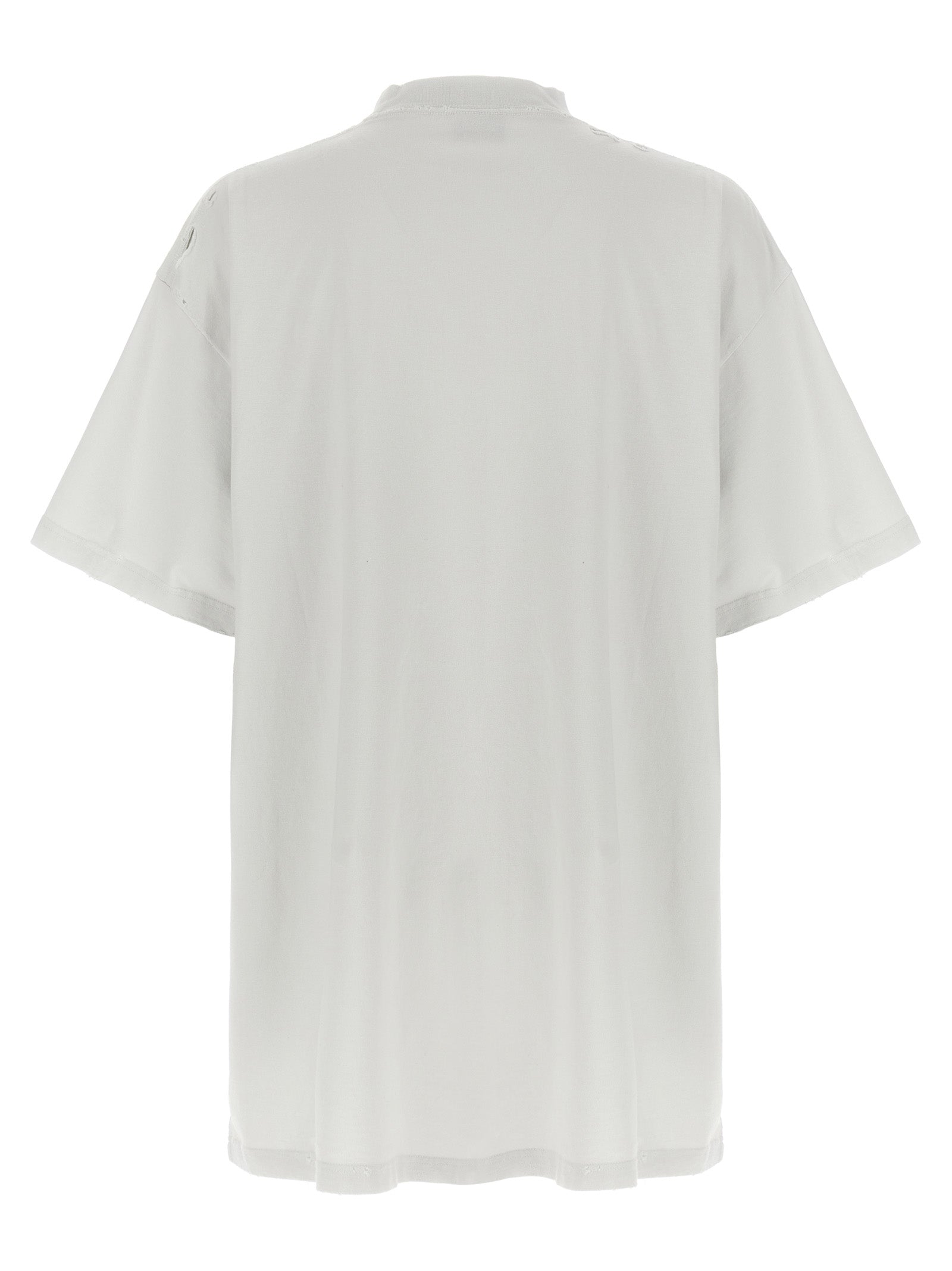 Balenciaga White Cotton Women's T-Shirt