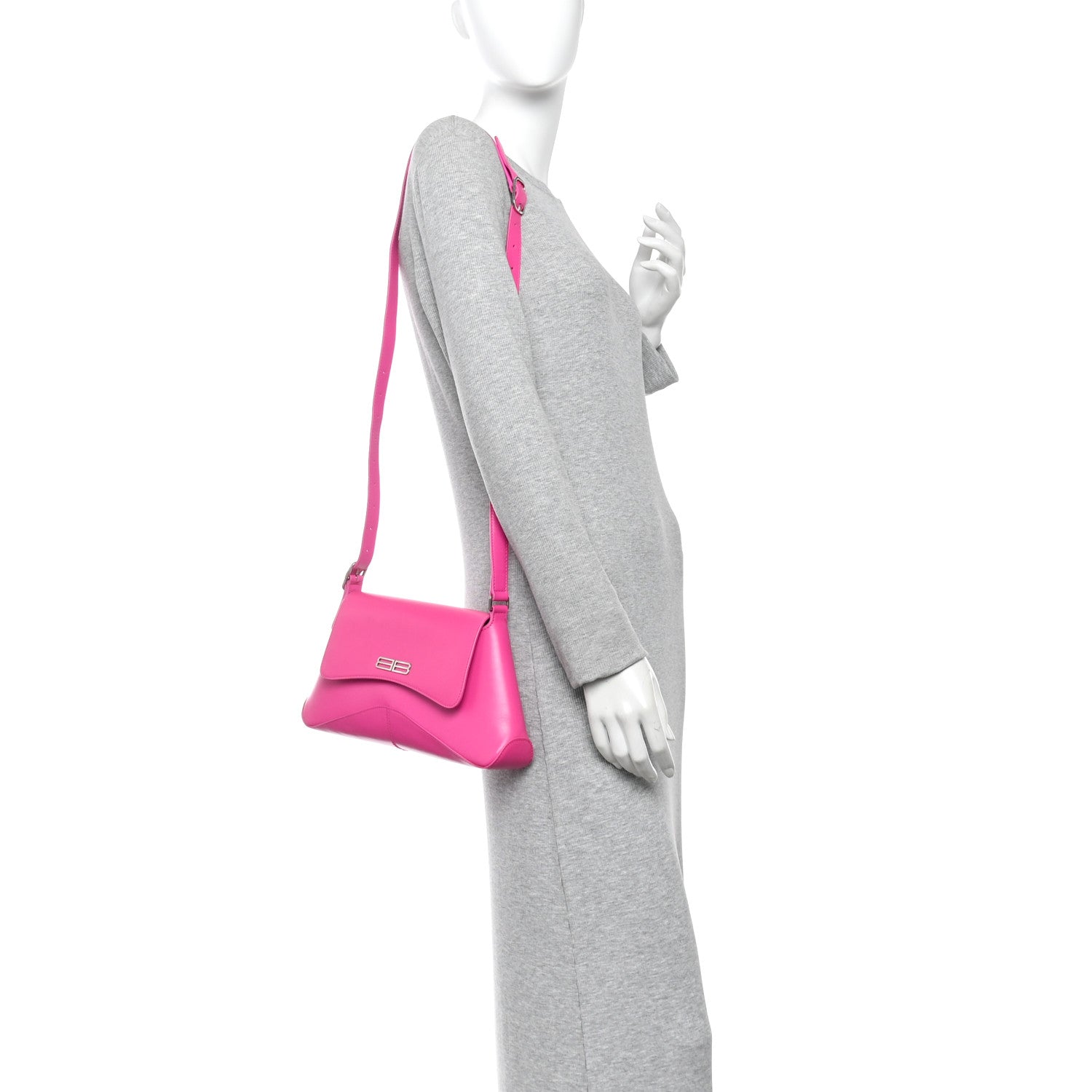 Box Calfskin Medium XX Flap Bag Lipstick Pink