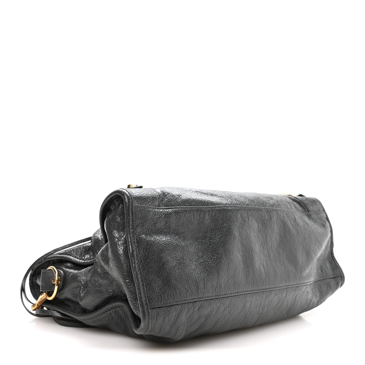Agneau Classic Gold Hardware City Gris Fossile