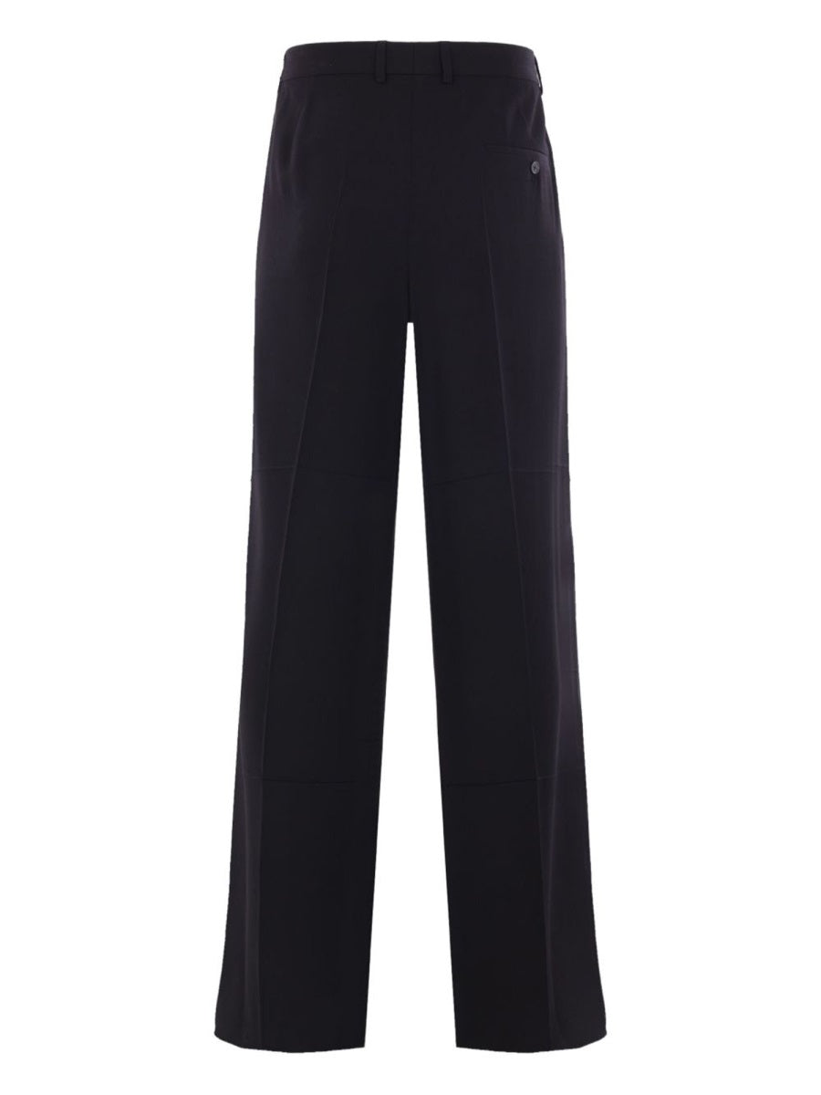 Balenciaga Men Wool Blend Tailored Pants