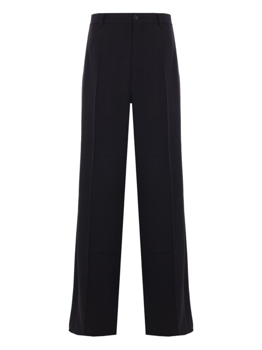 Balenciaga Men Wool Blend Tailored Pants