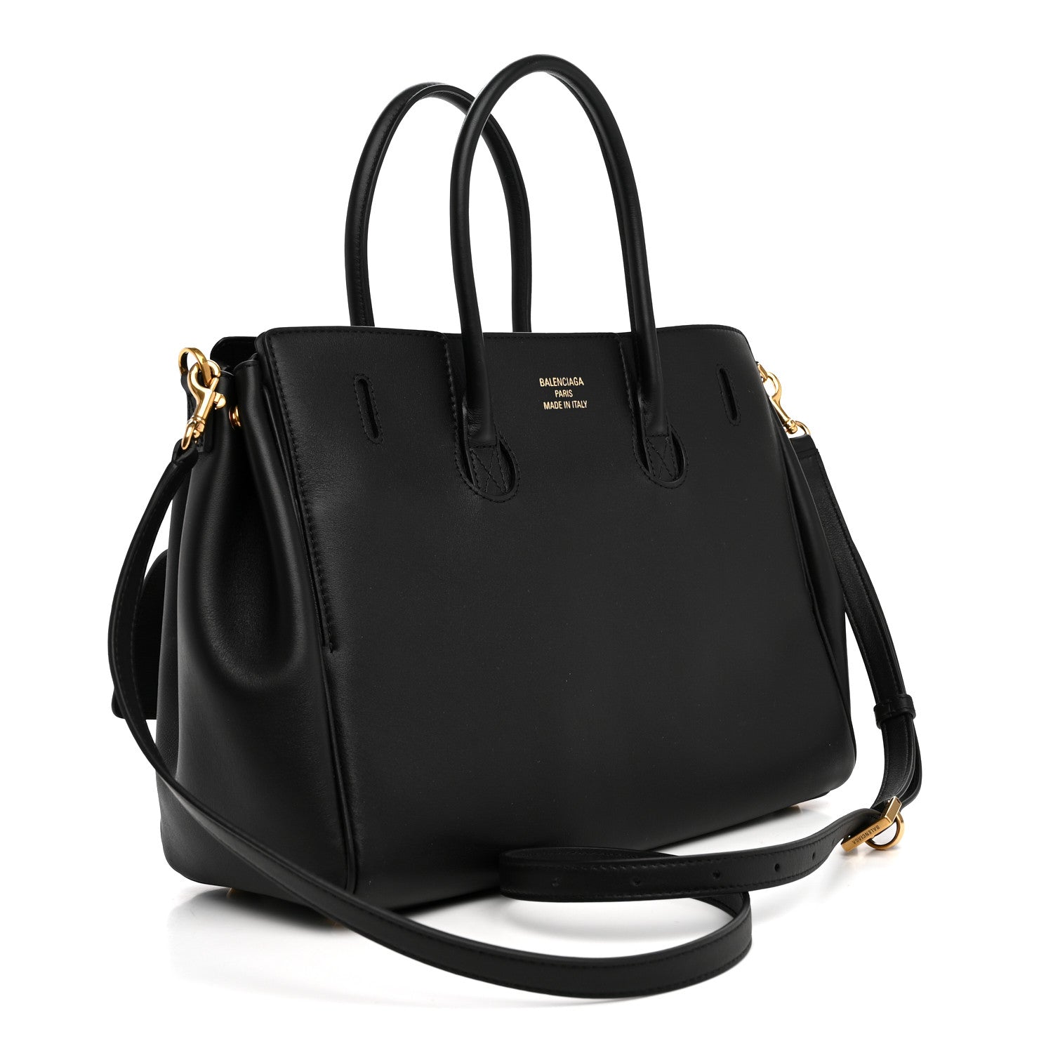 Smooth Calfskin Small Bel Air Carry All Bag  Black