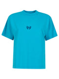 Balenciaga Women Medium Fit T-Shirt With Logo Embroidery