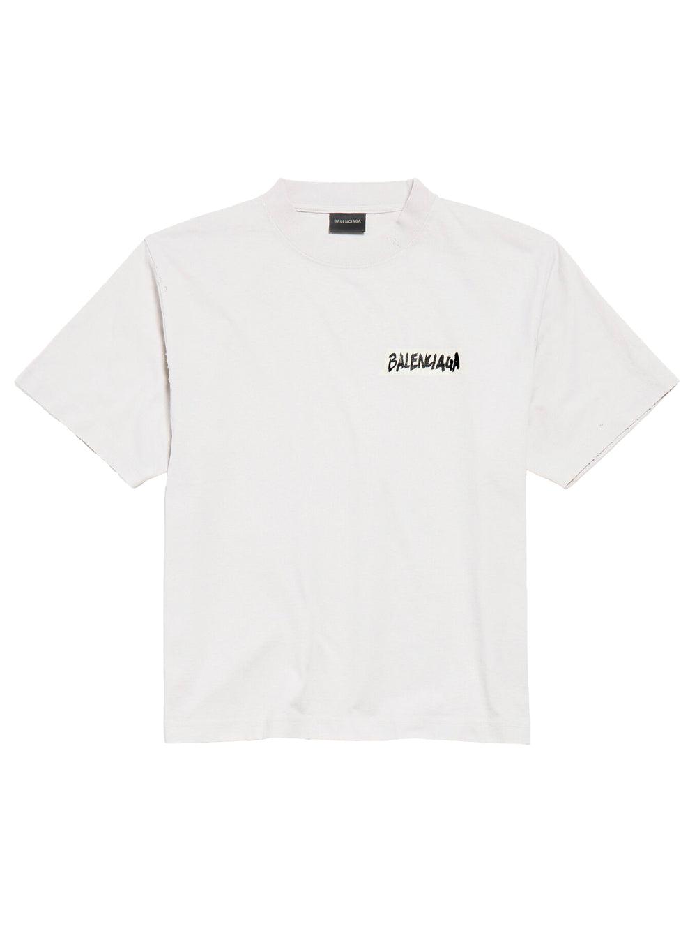 Balenciaga Women Masking Tape Medium Fit Jersey T-Shirt