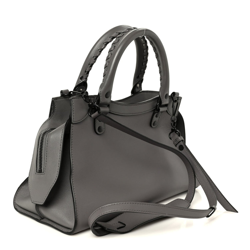Smooth Calfskin Neo Classic Black Hardware S City Dark Grey