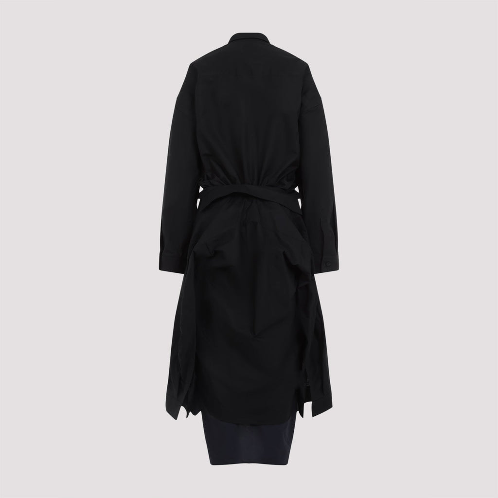 Balenciaga Maxi Patched Shirt Women
