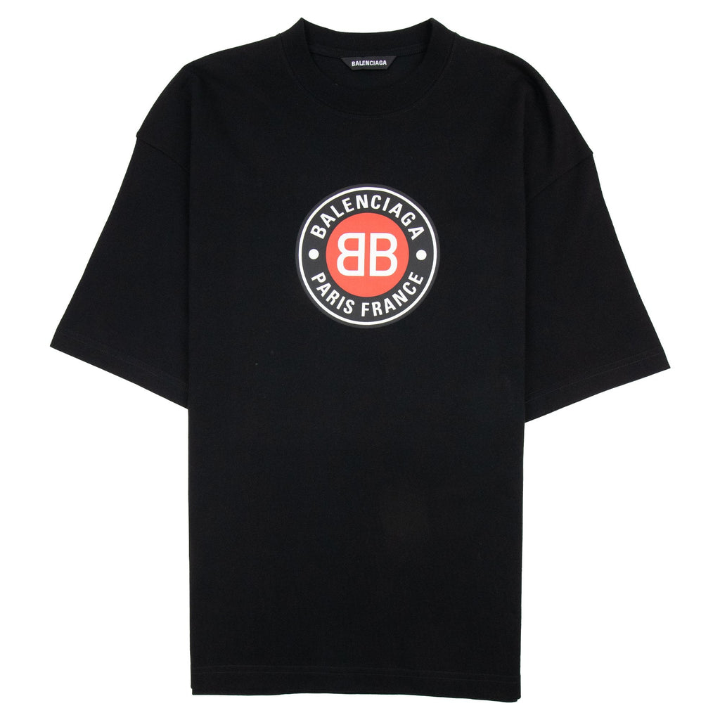 Balenciaga Badge Logo T-shirt Black