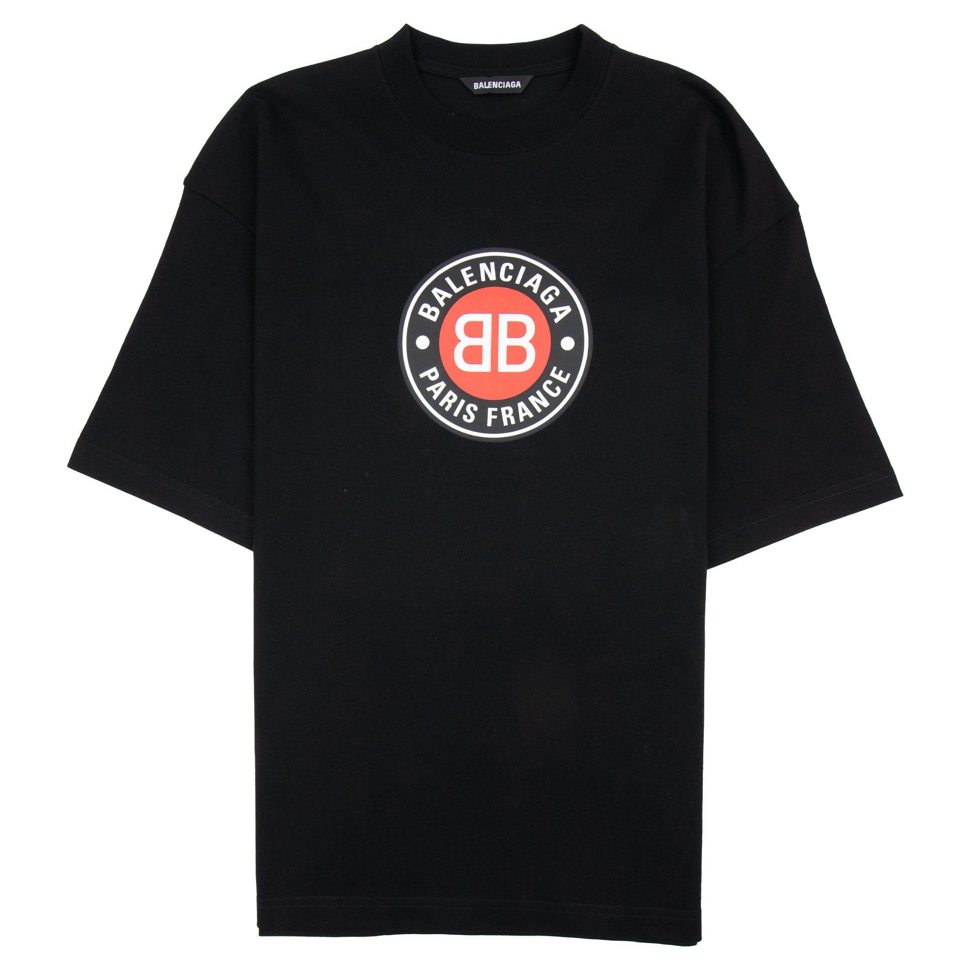 Balenciaga Badge Logo T-shirt Black