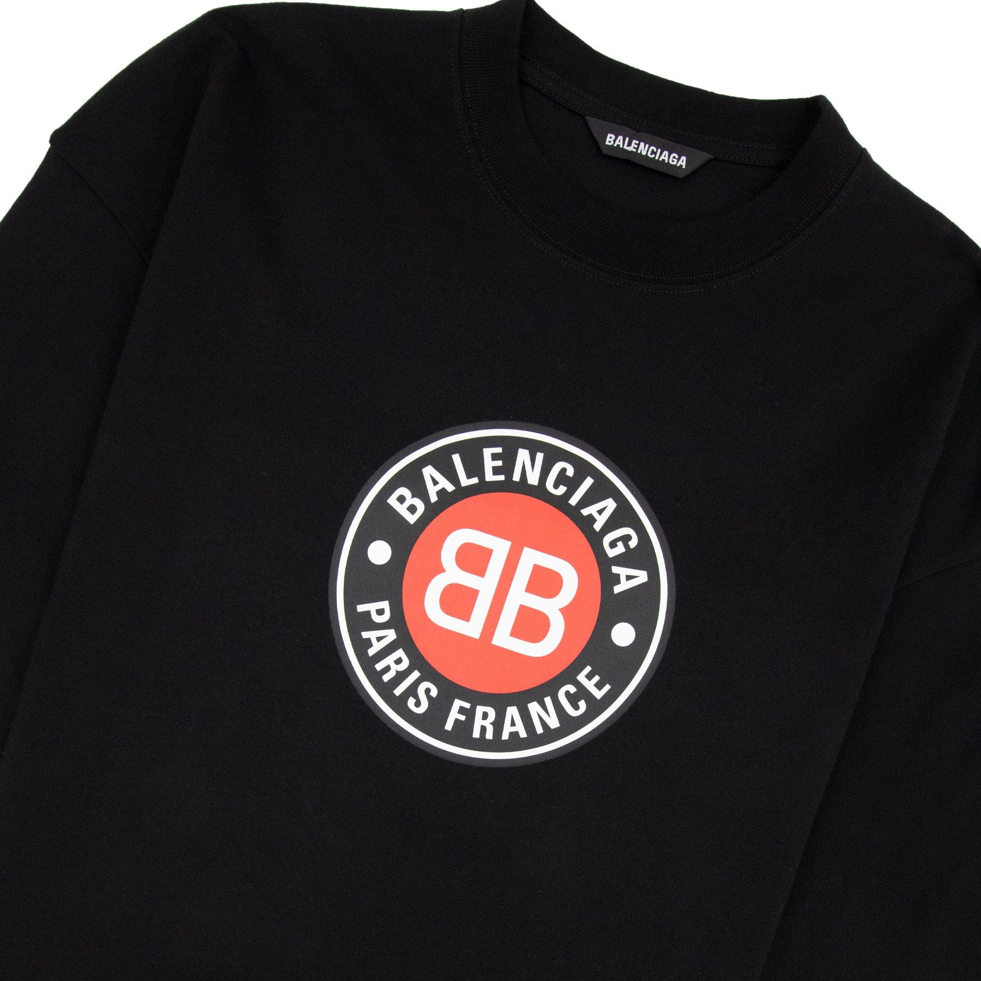 Balenciaga Badge Logo T-shirt Black