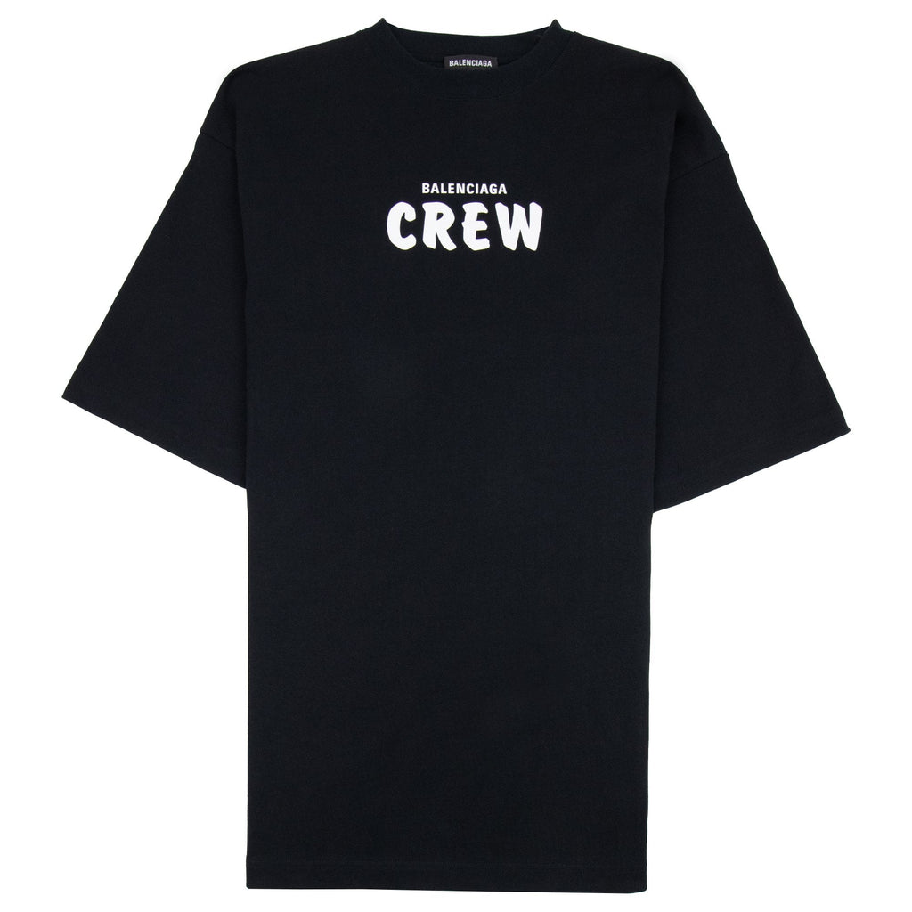 Balenciaga Oversized Crew T-Shirt Black