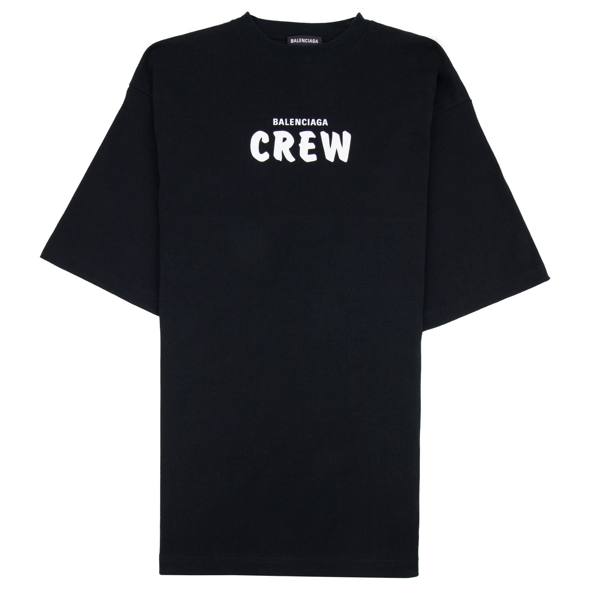 Balenciaga Oversized Crew T-Shirt Black