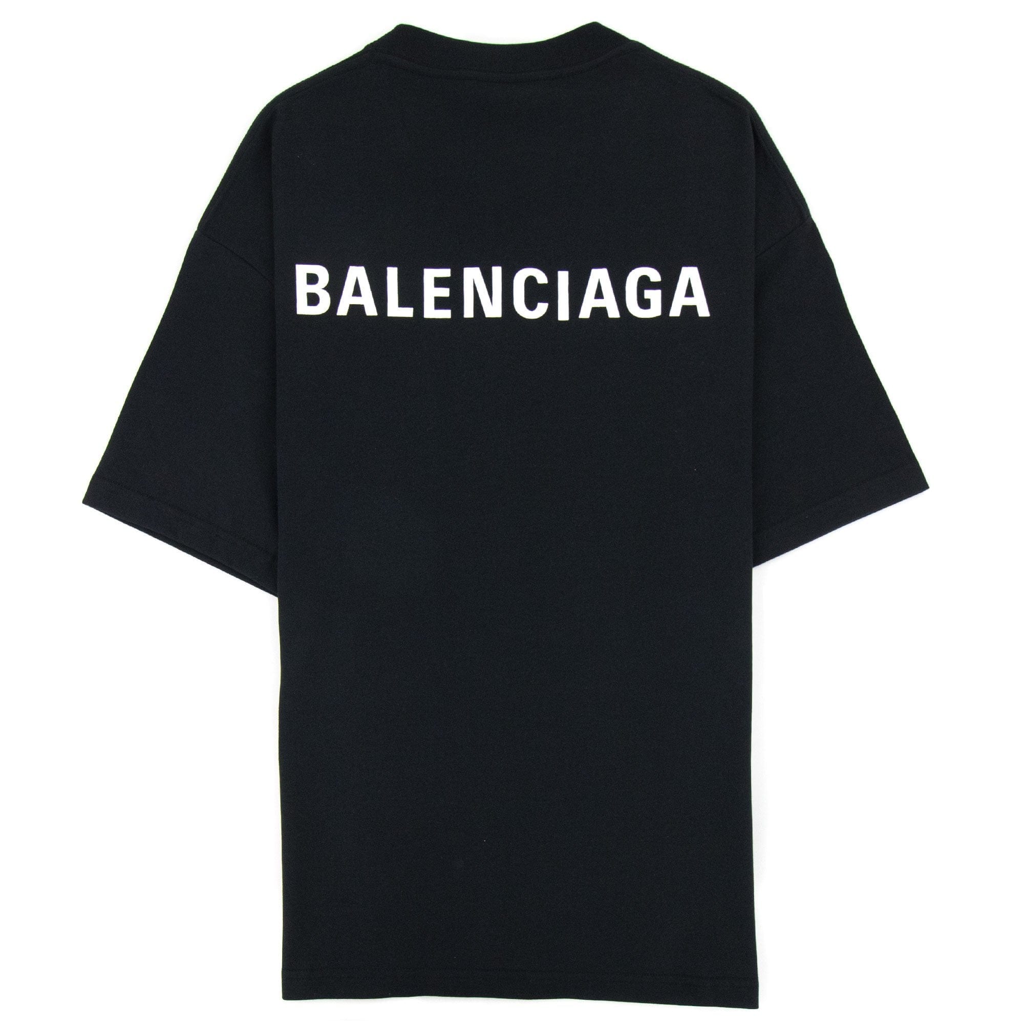 Balenciaga Logo Crewneck T-Shirt  Black