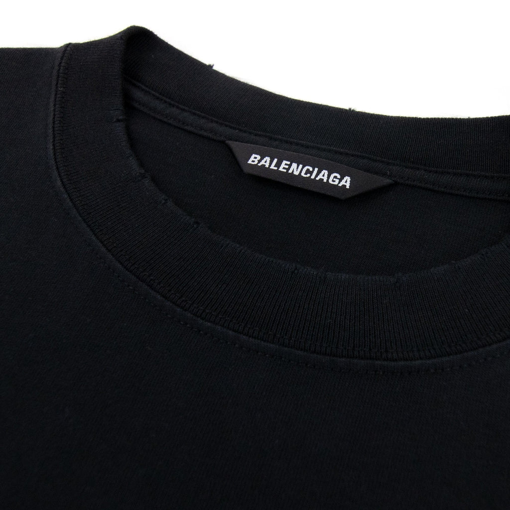 Balenciaga Sacr?-Coeur Print Oversized T-shirt Black
