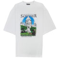 Balenciaga Sacr?-Coeur Print Oversized T-shirt White