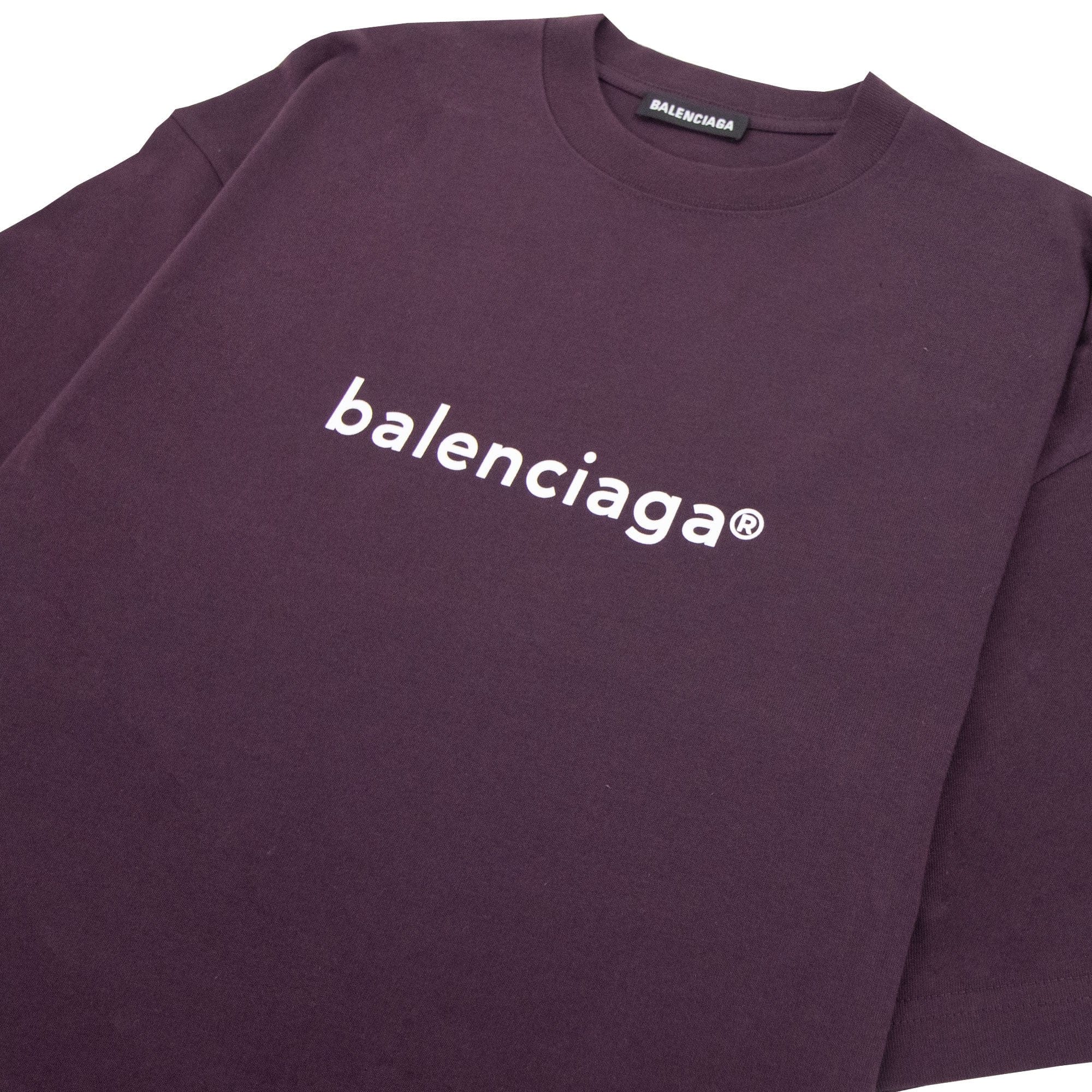 Balenciaga Copyright T-shirt Wine