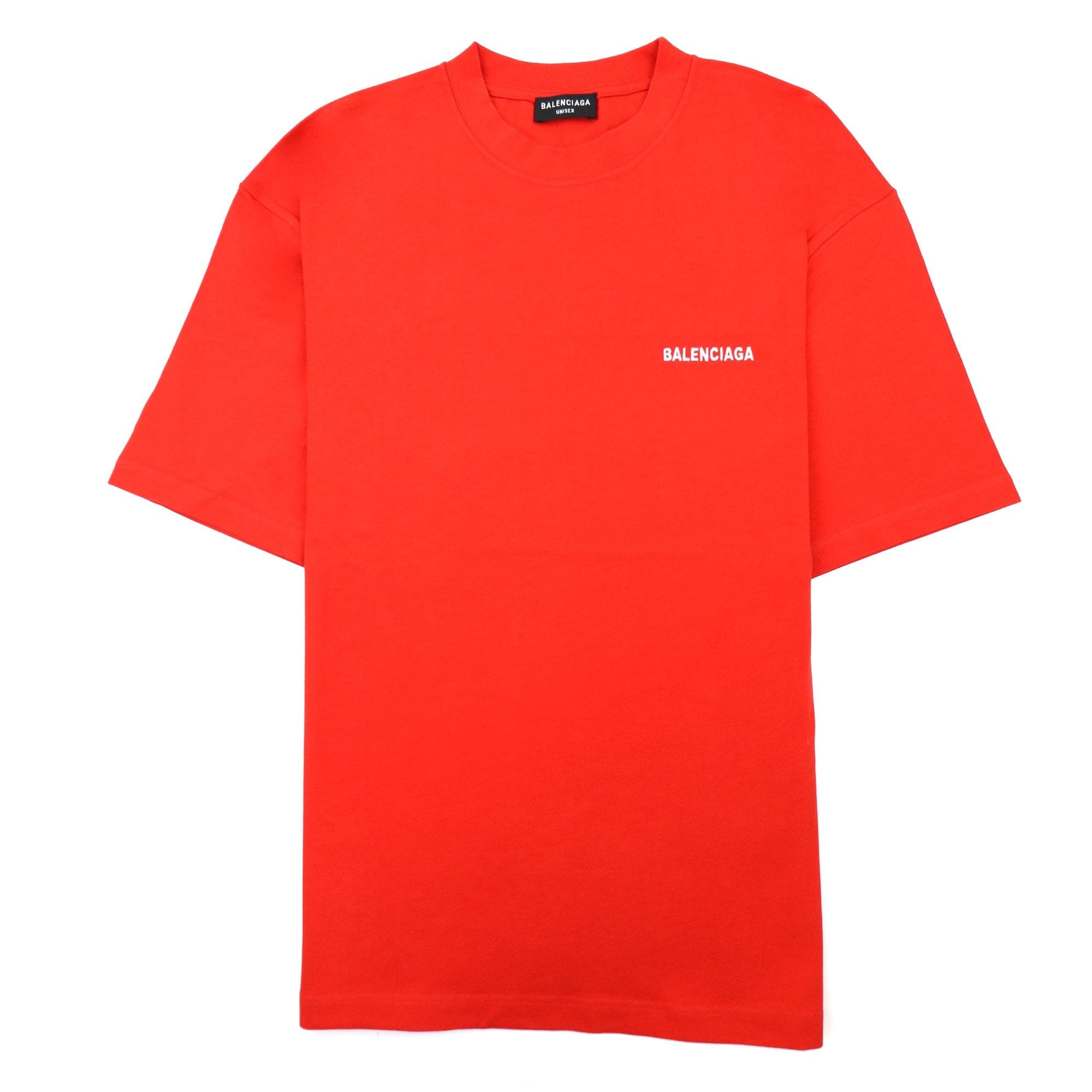 Balenciaga Logo Crewneck T-Shirt Red/white