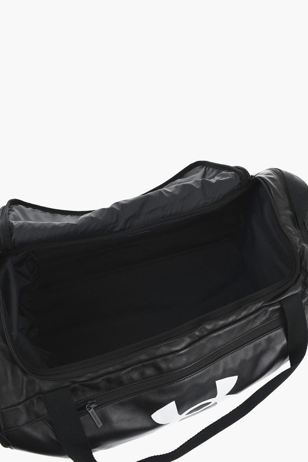 1500~Leather Gym Bag With Contrast Logo