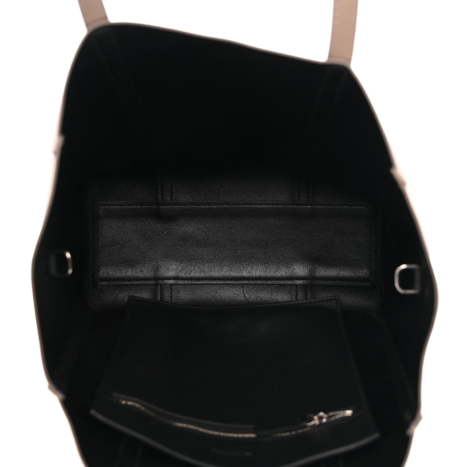 Calfskin XS Everyday Tote Light Beige Black