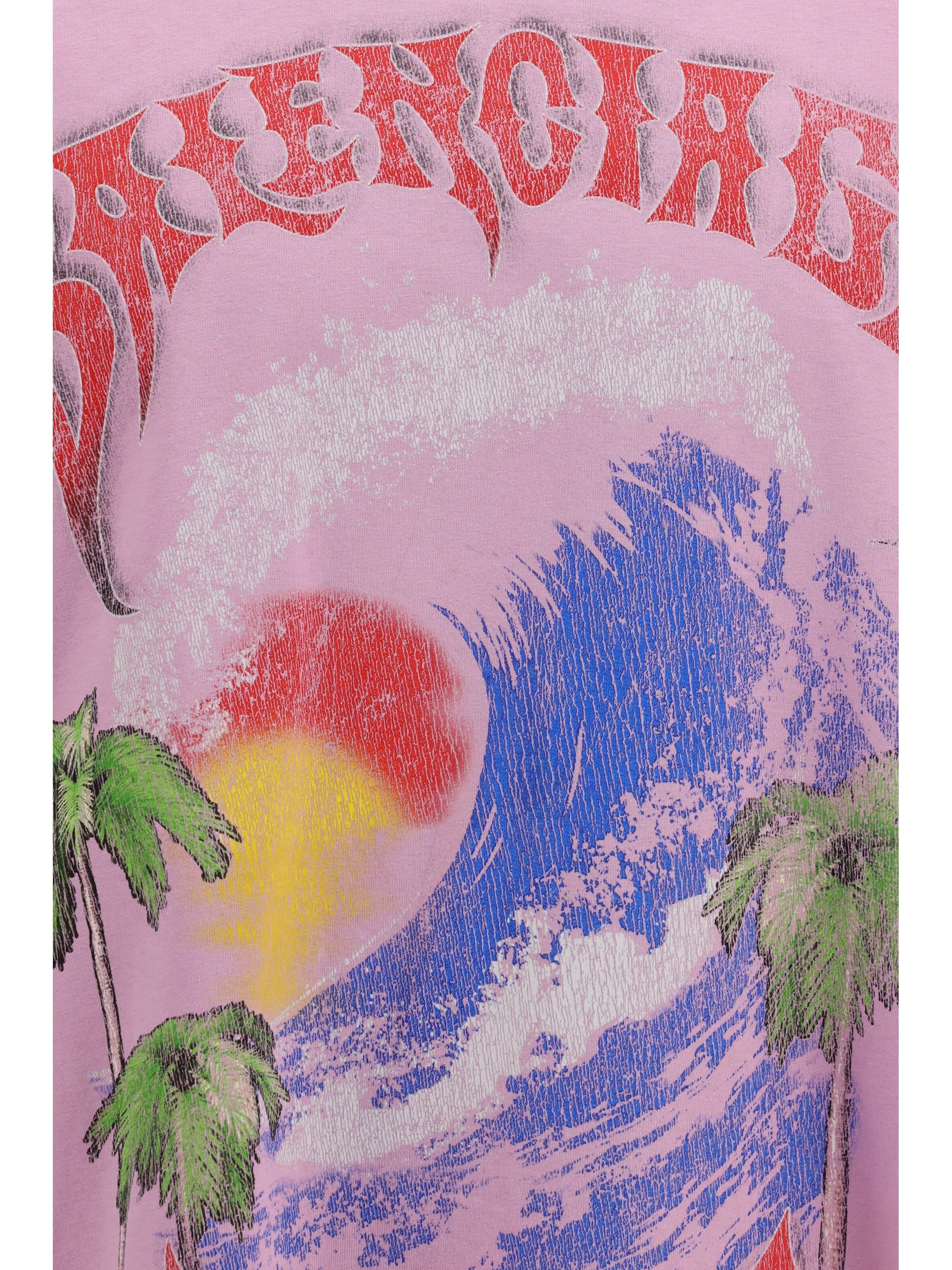 Balenciaga Vintage Surfer Oversized T-shirt Old Pink women