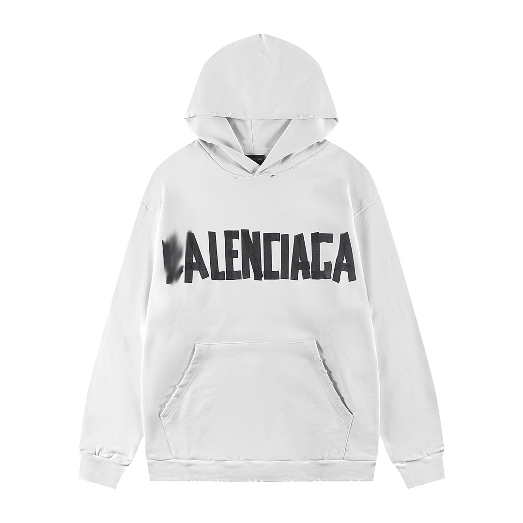 Balenciaga  Print LOGO Hoodie