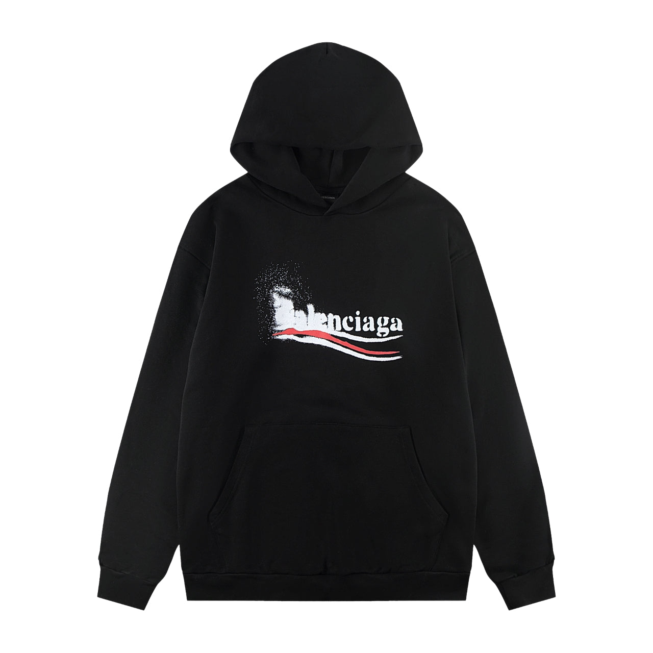 Balenciaga Loose Fit Print Hoodie