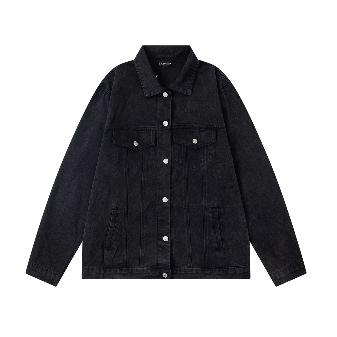 Balenciaga Black Denim Jacket