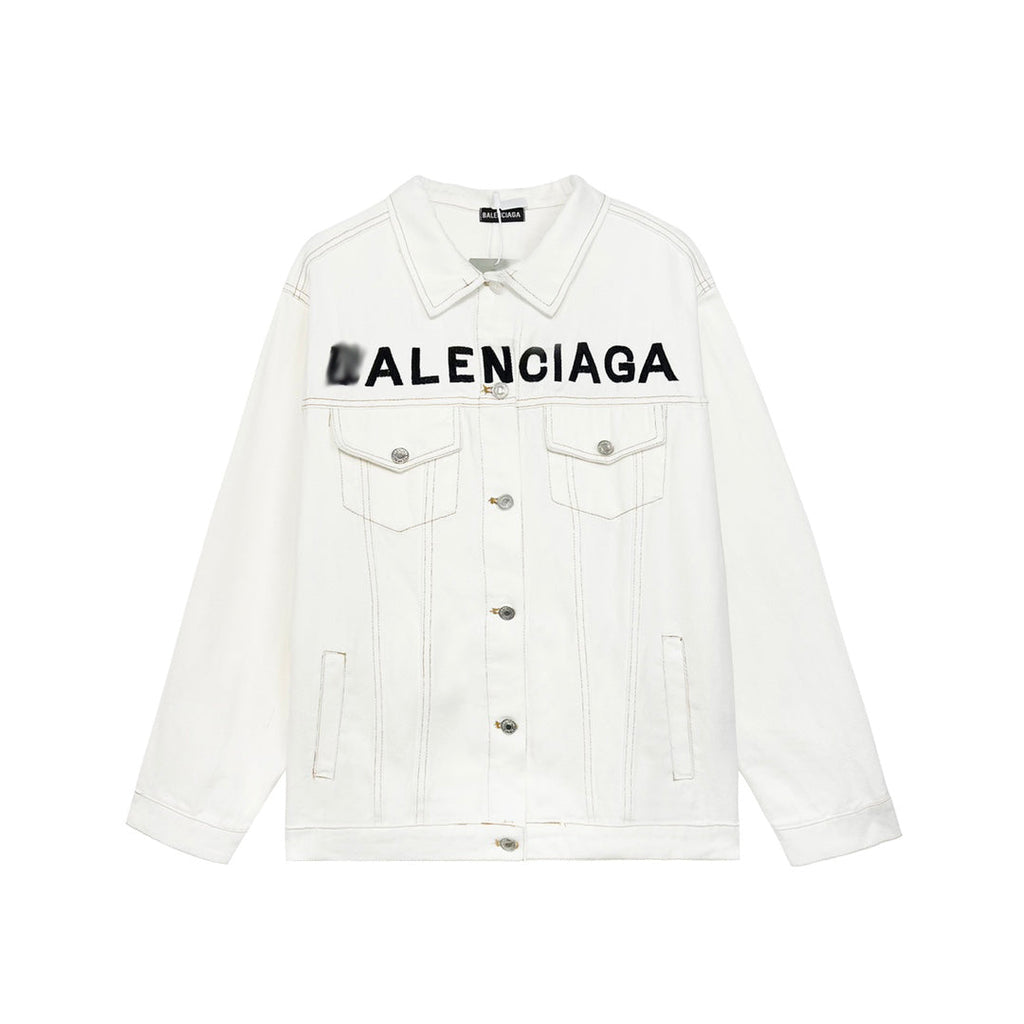 Balenciaga White Embroidery Jacket