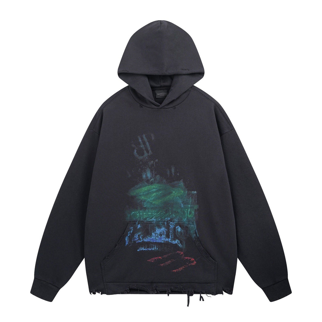 Balenciaga Men's Distressed Hoodie