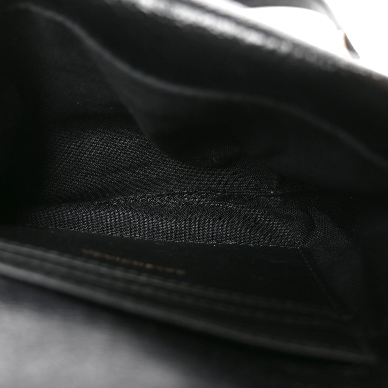 Arena Calfskin Puffy Monaco Chain Shoulder Bag  Black