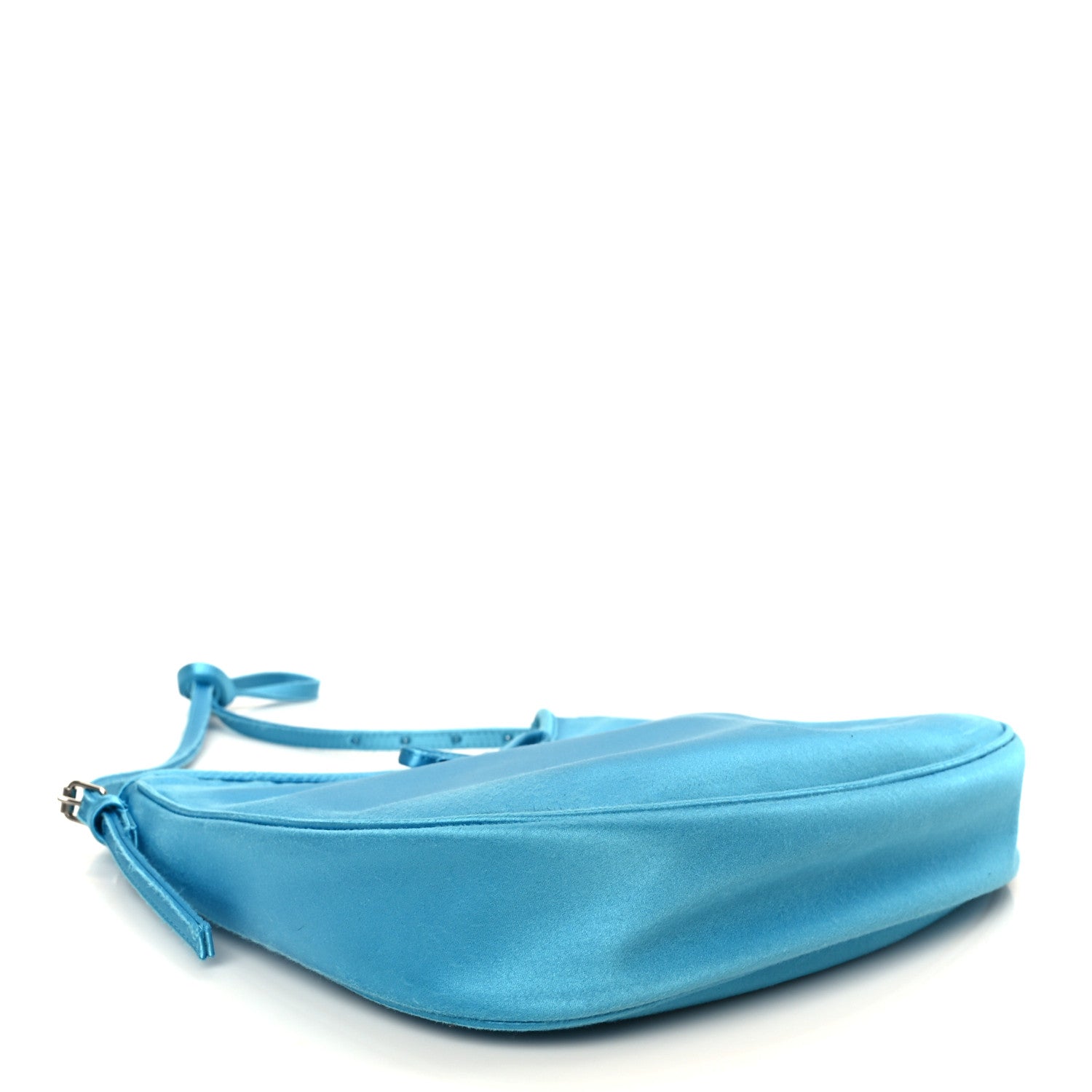 Satin Small Leopolda Shoulder Bag Blue