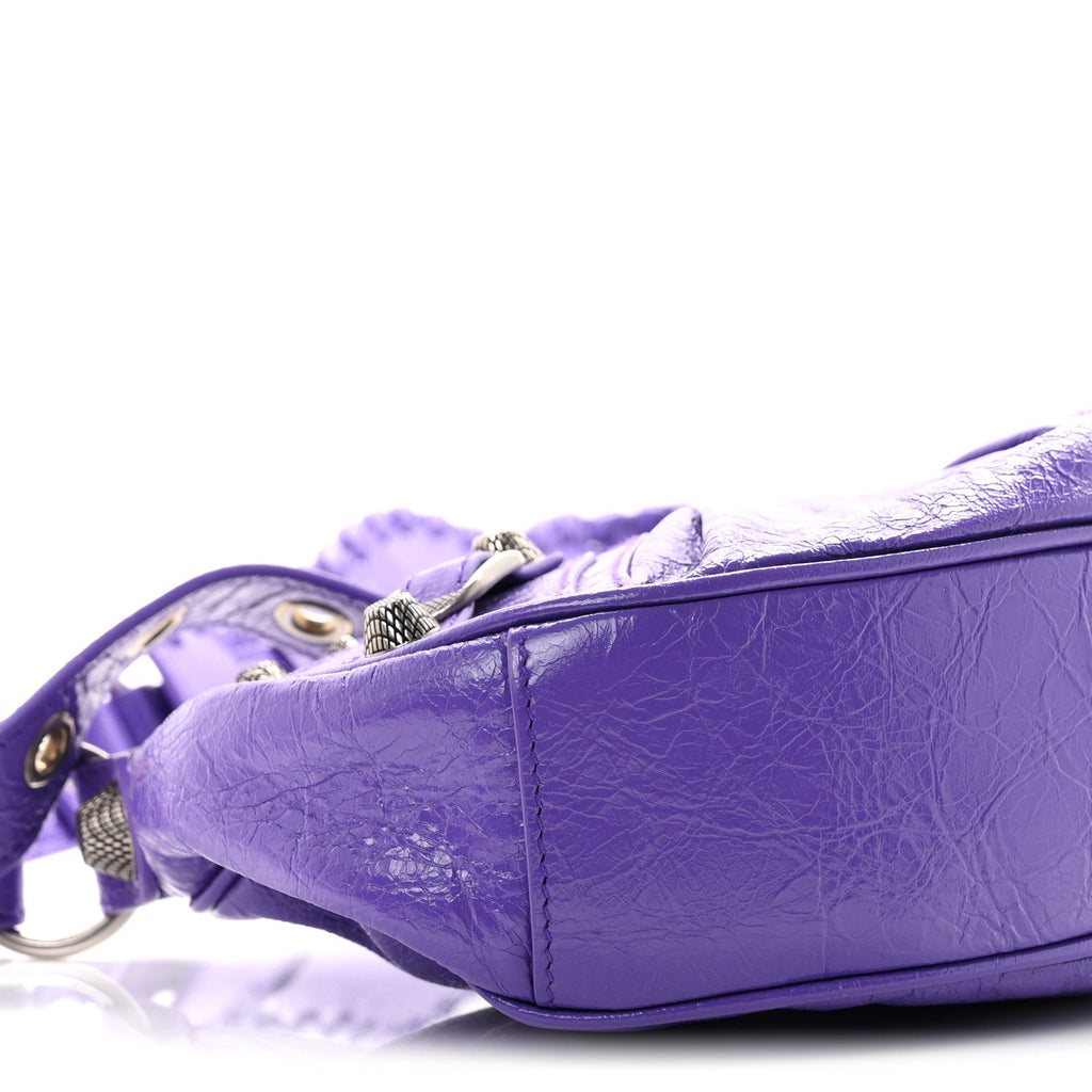 Agneau Arena Le Cagole Shoulder Bag XS Purple