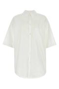 Balenciaga Women White Poplin Oversize Shirt